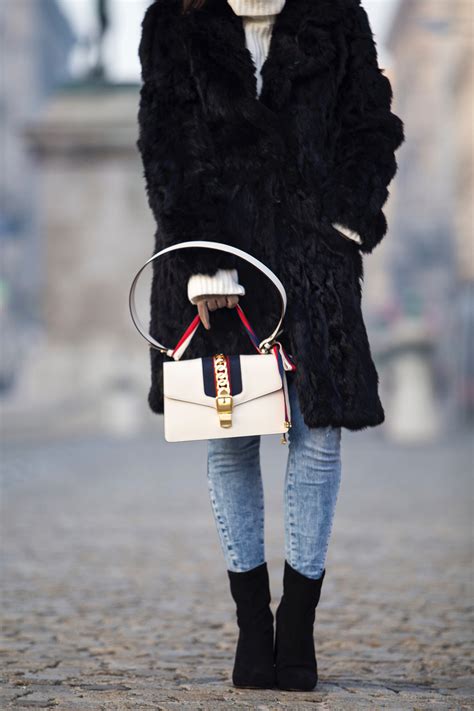 gucci sylvie bag outfit